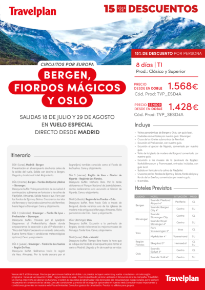 bergen , fiordos mag y oslo madrid