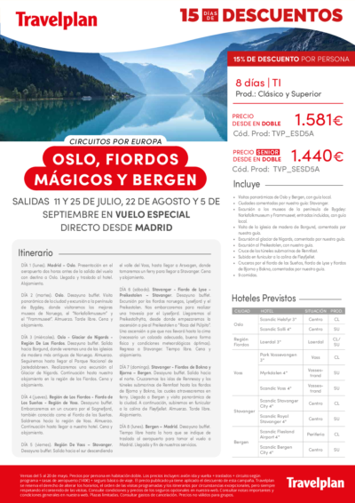 oslo , fiordos mag y bergen dsd mad