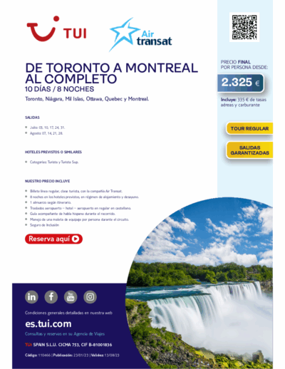 DE TORONTO A MONTREAL AL COMPLETO –