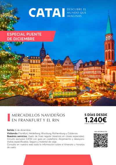 Mercadillos Navideños en Frankfurt y el Rin