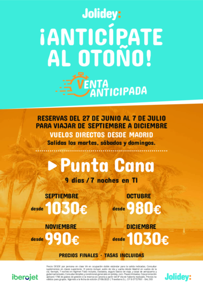 0626+JD+Venta+Anticipada+Otoño+PUJ+desde+MAD